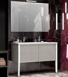 Opadiris Мебель для ванной Рубинно 120 4 ящика серая – фотография-1